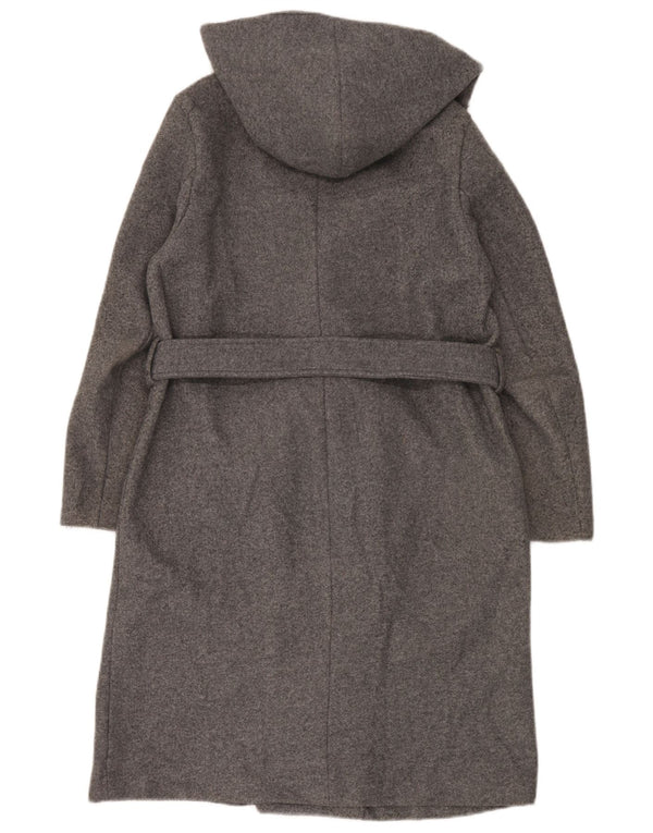 Cappotto oversize con cappuccio da donna Zara UK 6 XS poliestere grigio