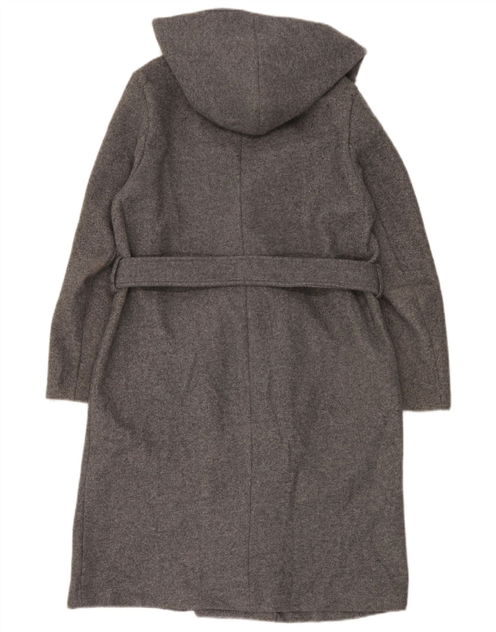 Cappotto oversize con cappuccio da donna Zara UK 6 XS poliestere grigio