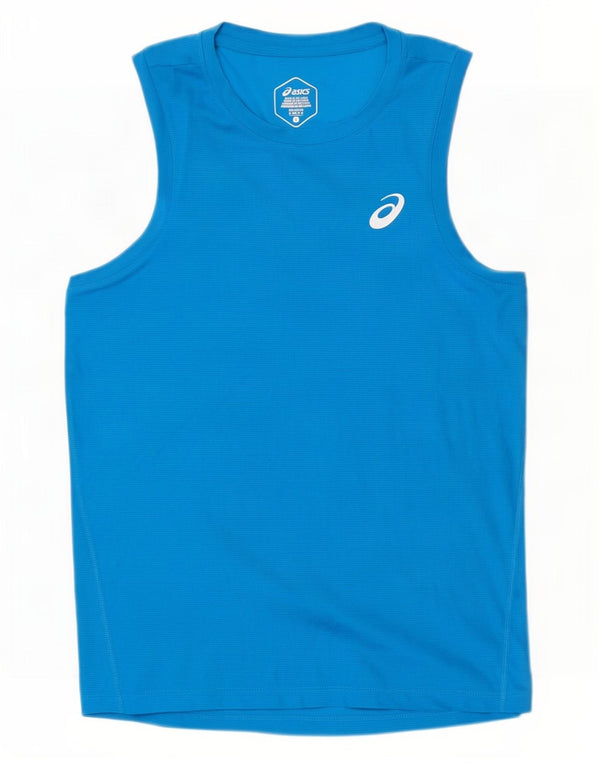 Asics Mens Vest Top Small Blue Polyester