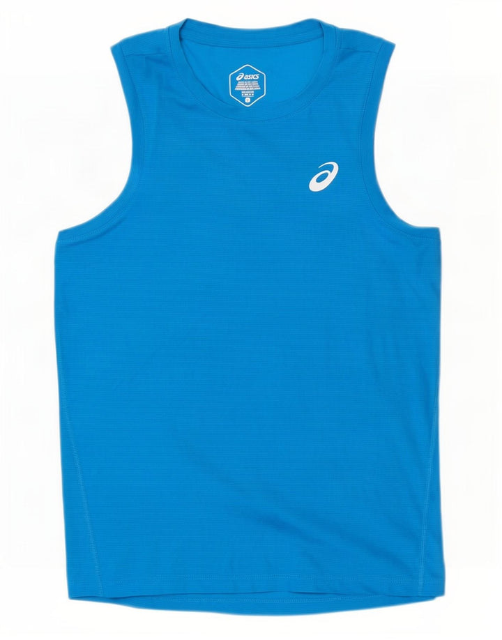 Asics Mens Vest Top Small Blue Polyester