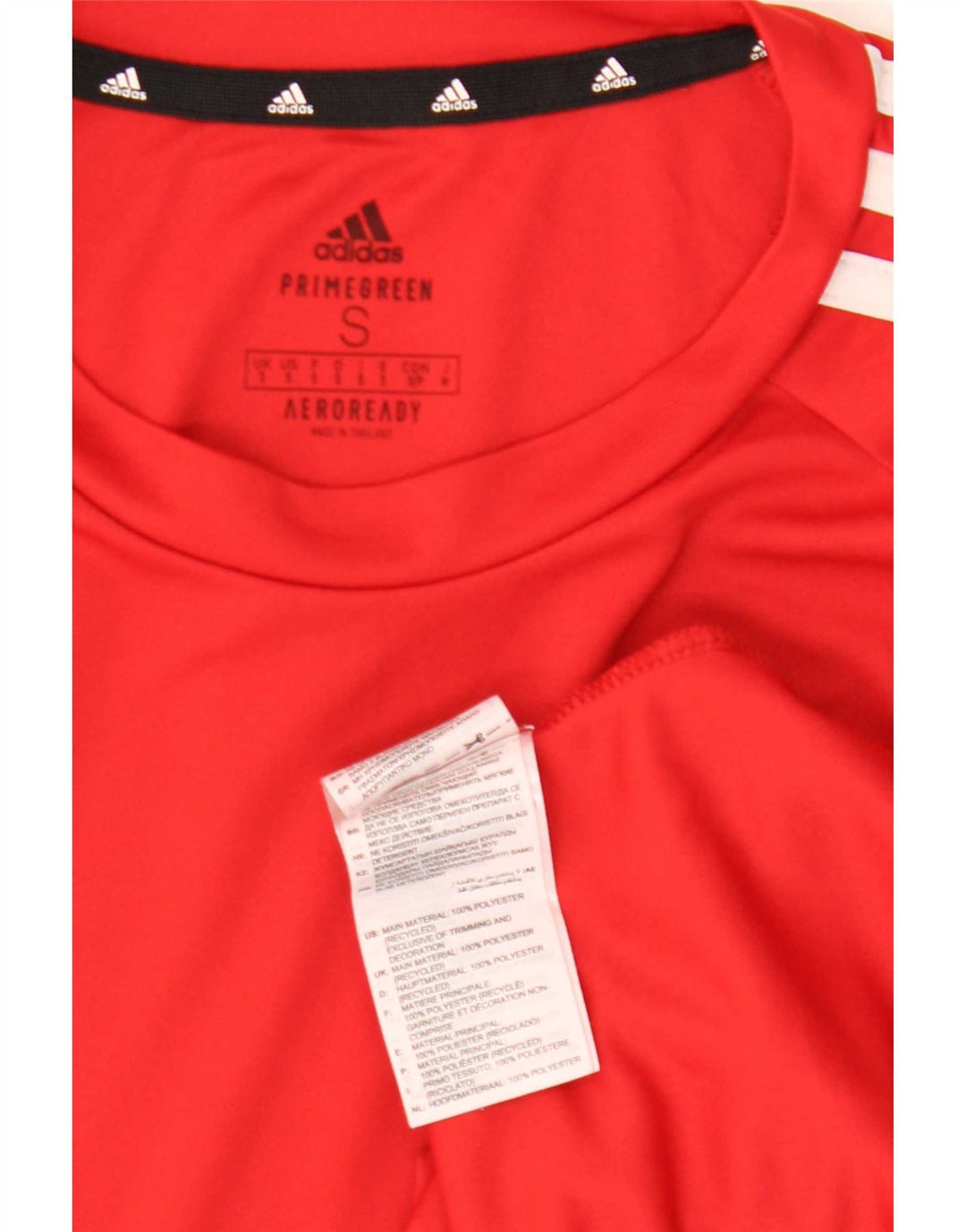 Adidas Hombre Aeroready Camiseta Top Pequeño Rojo Poliéster
