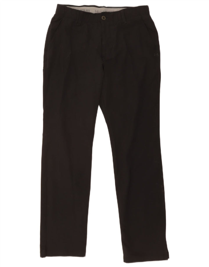 Under Armour Womens Cold Gear Slim Chino Trousers W30 L30 Black Polyester