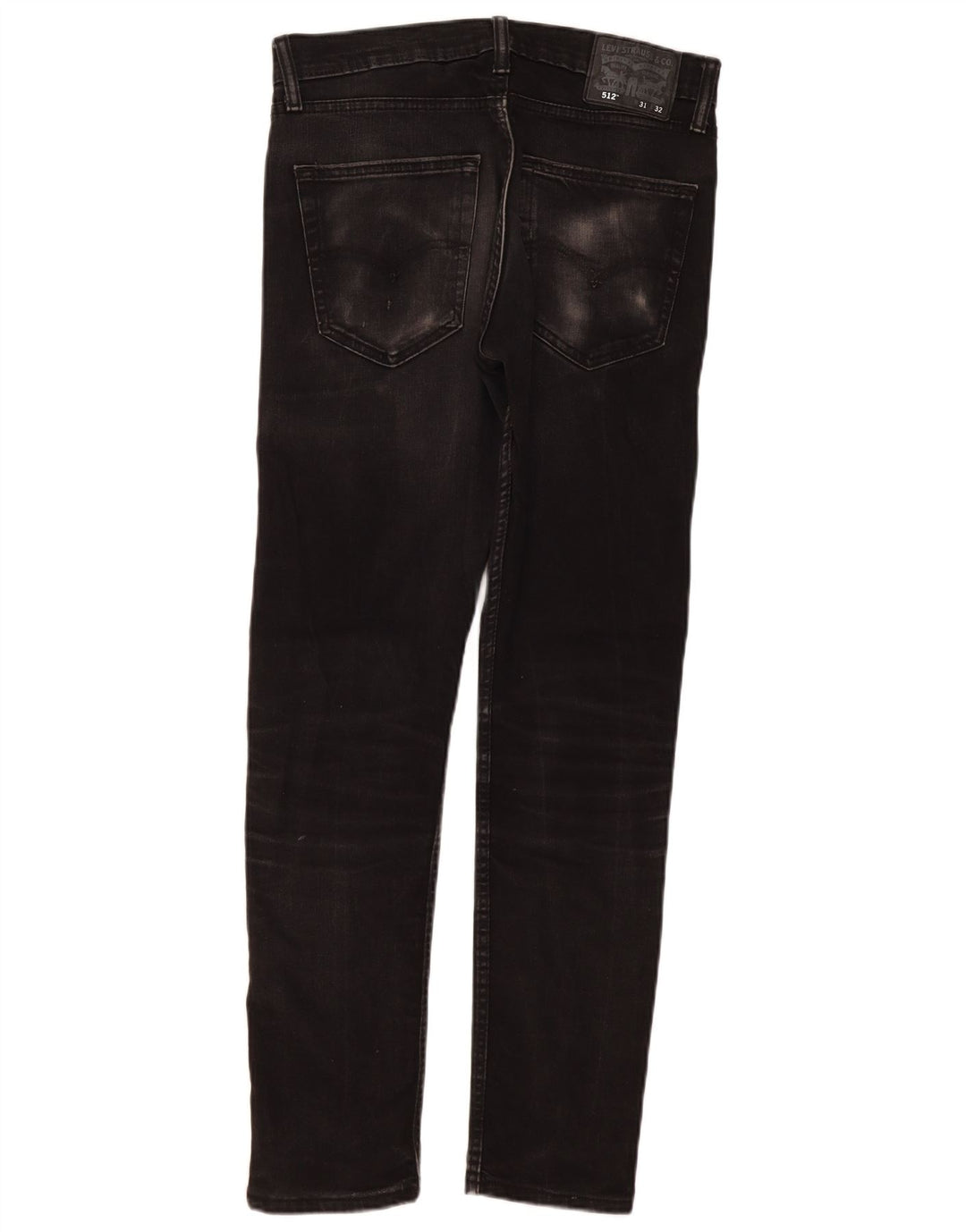 Levi's Mens Slim Tapered Jeans W31 L32 Black Cotton