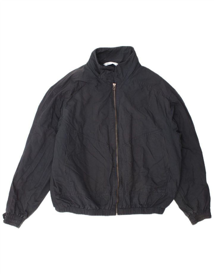 Zara Chaqueta Bomber para Hombre UK 40 Grande Poliéster Azul Marino