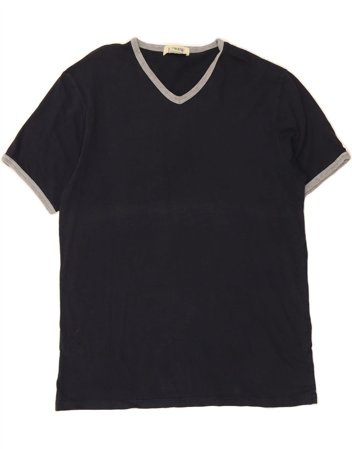 J. CREW Mens T-Shirt Top Large Navy Blue Cotton Vintage J. Crew and Second-Hand J. Crew from Messina Hembry 