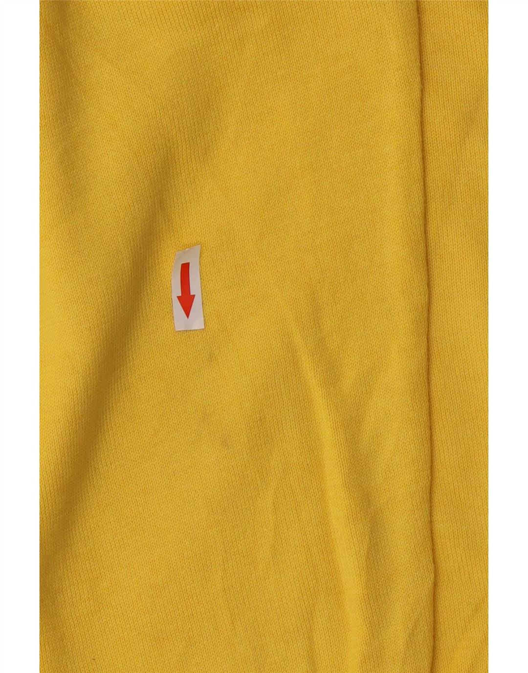 Sergio Tacchini Mens Zip Neck Jumper Sweater Large Yellow Cotton