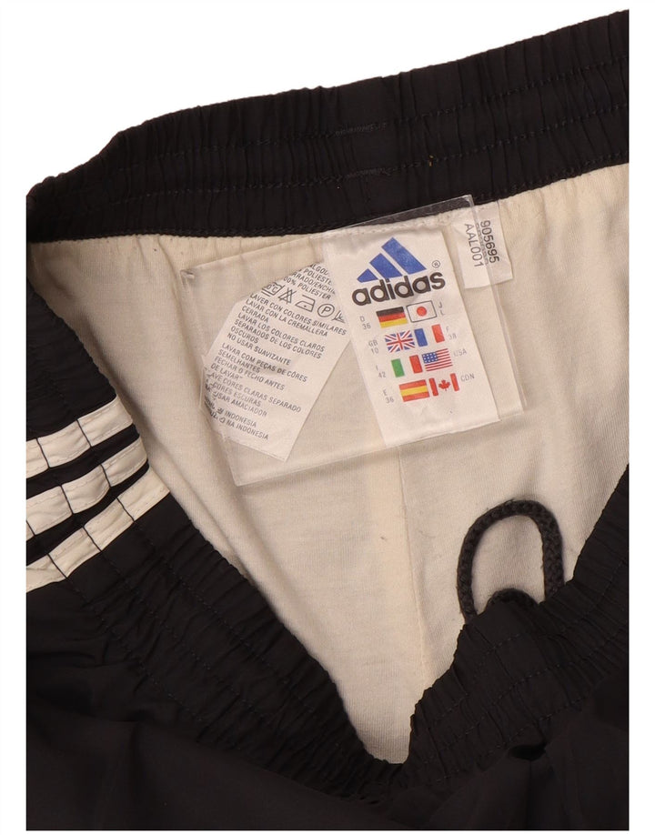 Adidas Womens Sport Shorts UK 10 Small Black Polyester