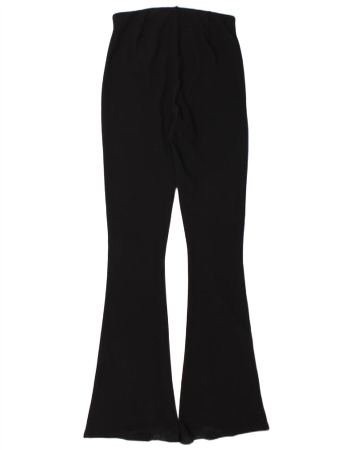 Zara Womens Flare Leggings UK 14 Medium  Black Polyester
