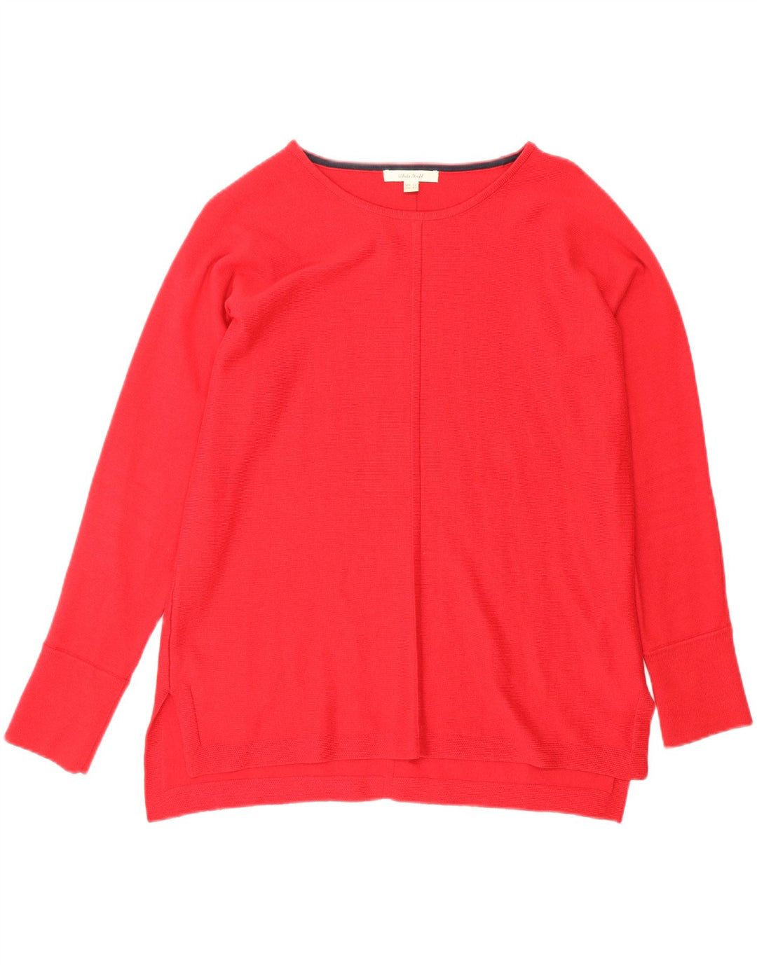 White Stuff Womens Boat Neck Jumper Sweater UK 12 Medium Red Cotton
