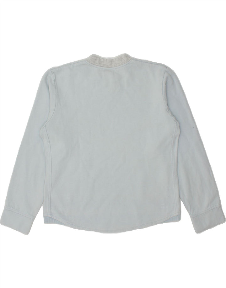 NIKE Womens Sweatshirt Jumper UK 14/16 Large Blue Cotton Vintage Nike and Second-Hand Nike from Messina Hembry 