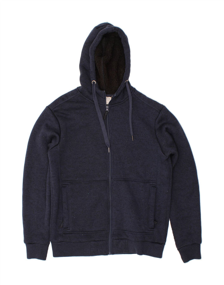 MOUNTAIN WAREHOUSE Mens Zip Neck Jumper Sweater Medium Navy Blue Polyester Vintage Mountain Warehouse and Second-Hand Mountain Warehouse from Messina Hembry 