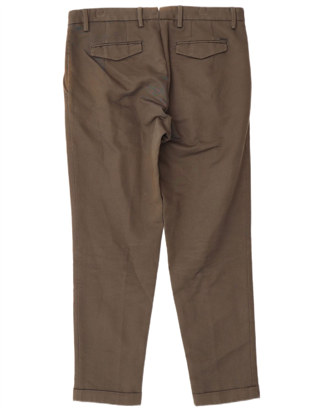 MASSIMO DUTTI Mens Chino Trousers EU 40 Medium W34 L28 Green Classic
