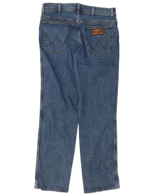 Мужские прямые джинсы Wrangler Texas W34 L32, синий хлопок