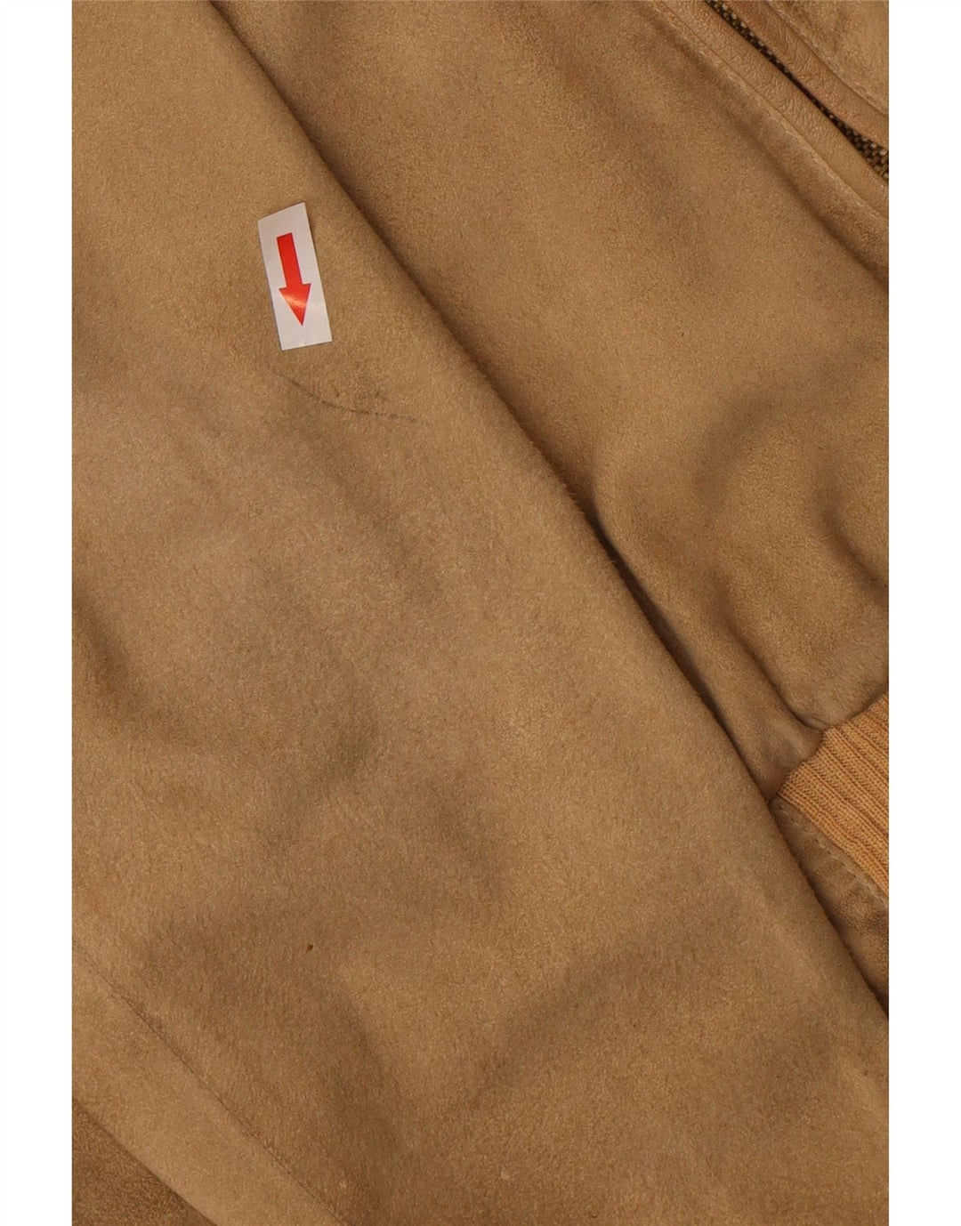 Vintage Mens Suede Bomber Jacket IT 52 XL Brown Cotton