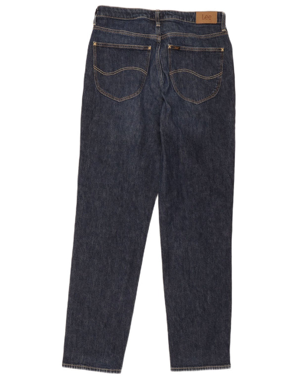 Lee Womens Carol Straight Jeans W30 L35 Navy Blue Cotton