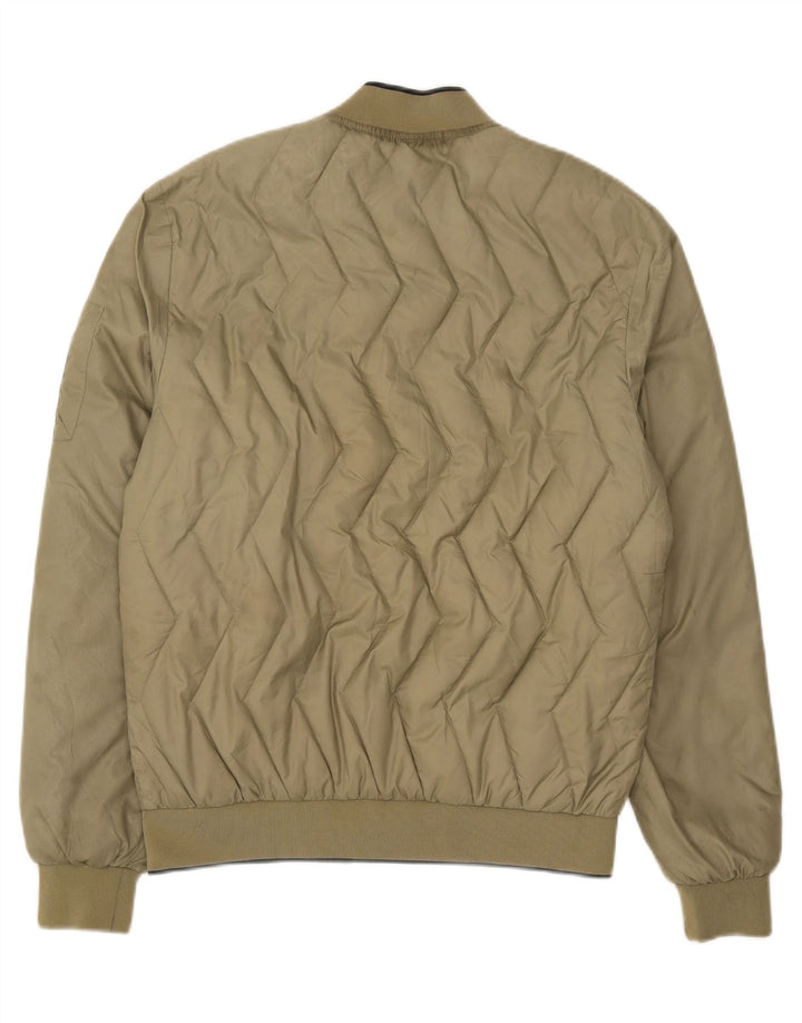 Superdry Veste rembourrée pour homme UK 40 Large Kaki Nylon