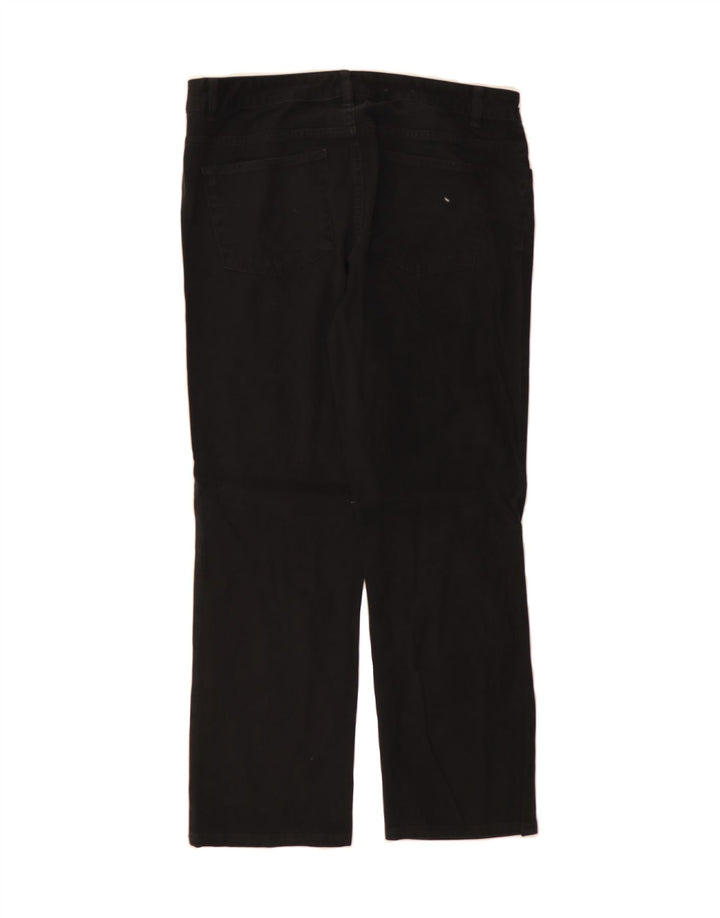 CHAPS Womens Straight Jeans US 12 Large W34 L28 Black Cotton Vintage Chaps and Second-Hand Chaps from Messina Hembry 