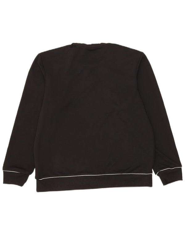 Adidas Mens Climawarm Sudadera Jumper UK 42/44 Grande Negro Poliéster