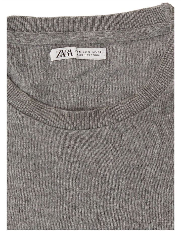 Мужская футболка Zara, маленькая, серая