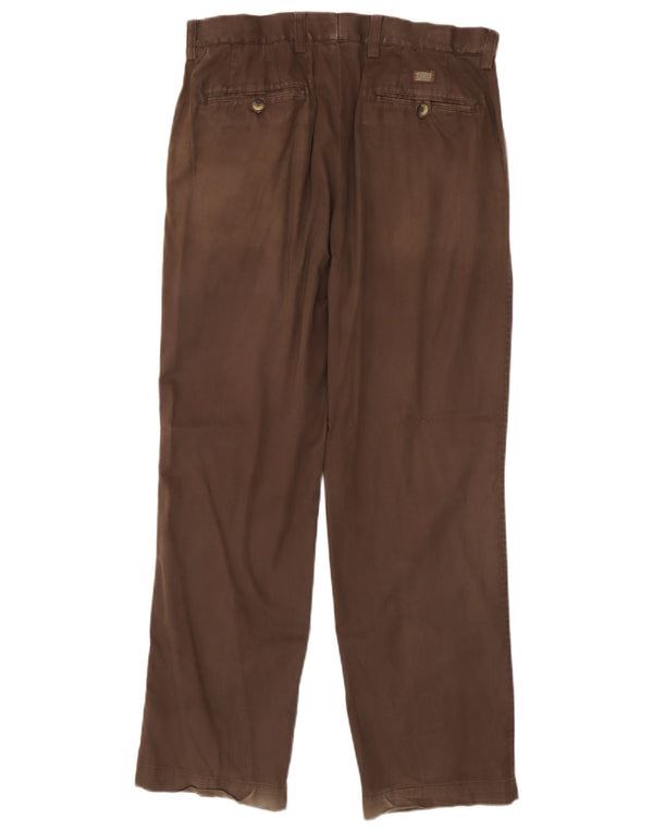 Marks & Spencer Womens Blue Harbour Pegged Chino Trousers W34 L30 Brown