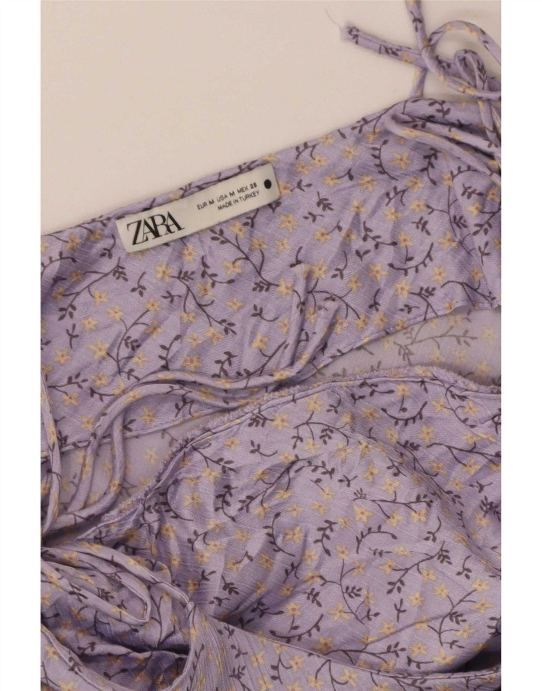 Zara Womens Sundress UK 12 Medium Purple Floral