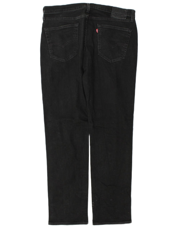 Мужские прямые джинсы Levi's 514 W36 L34, черный хлопок