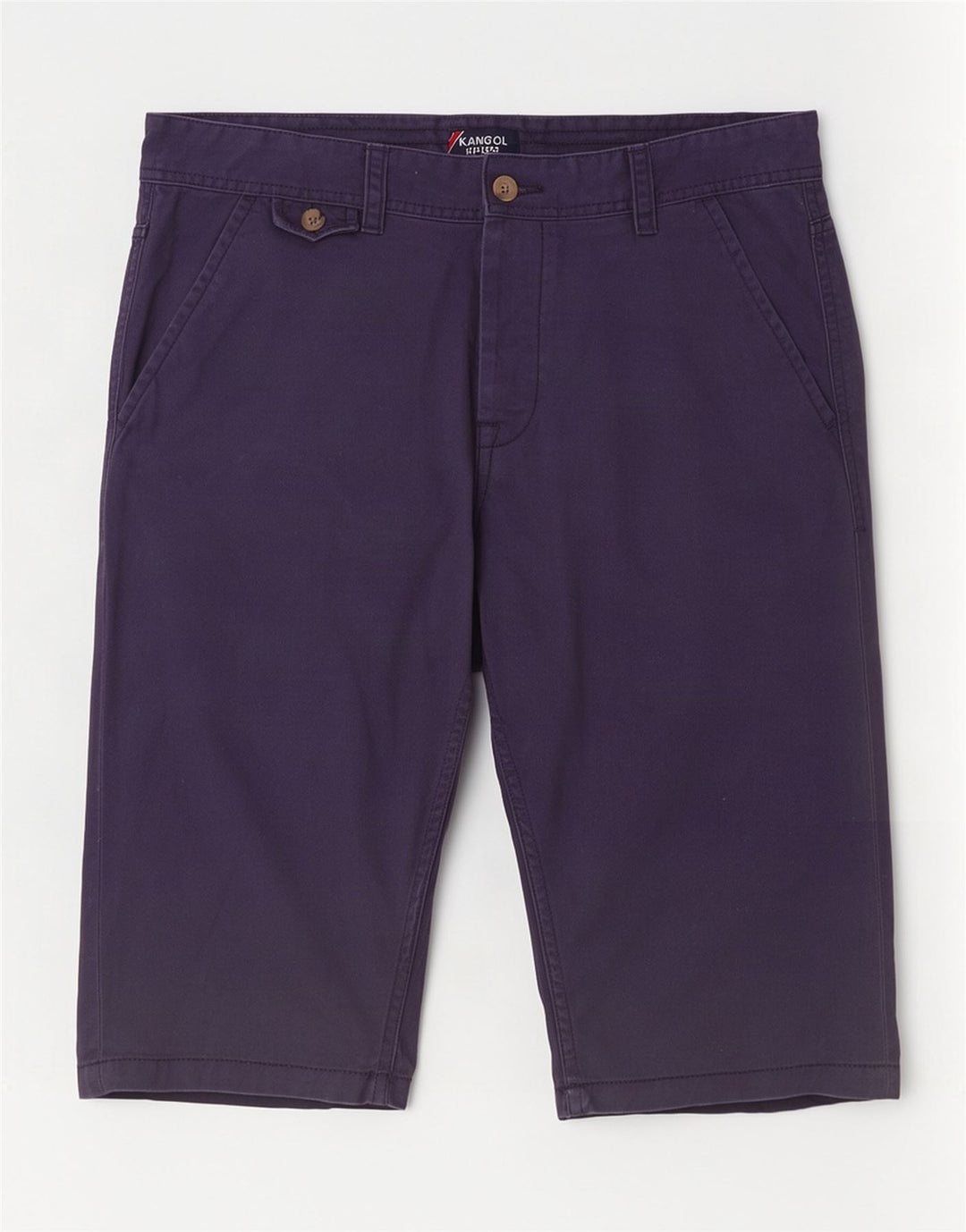 Kangol Mens Chino Shorts Medium W32 Navy Blue Cotton