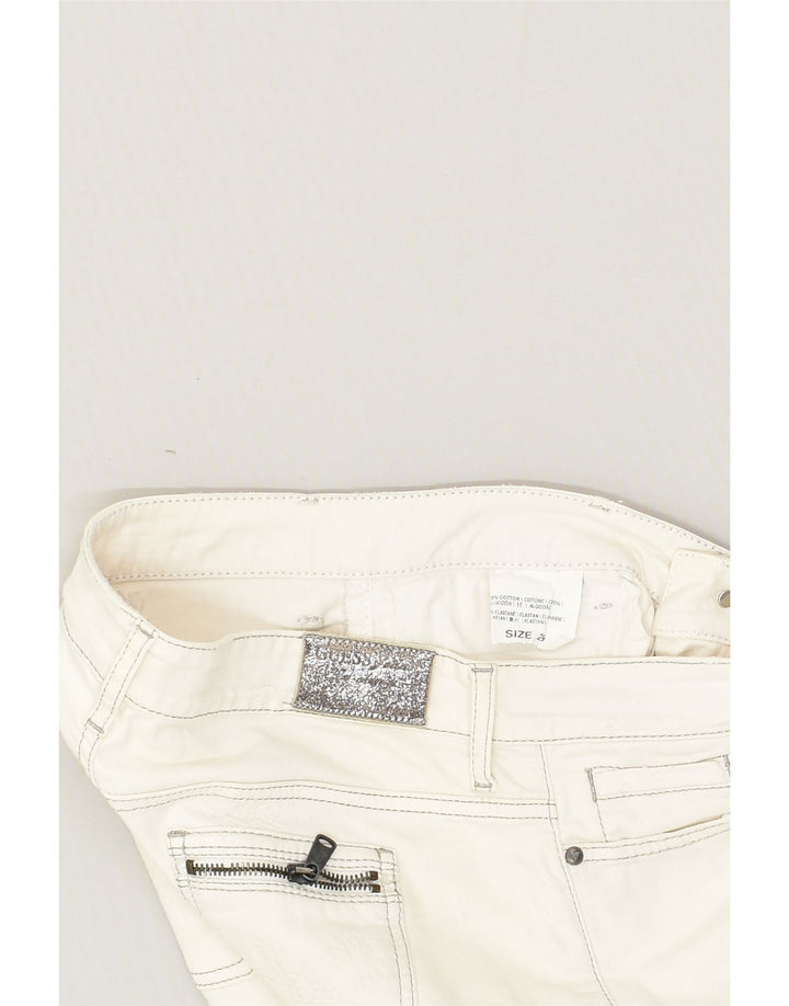 GUESS Womens Slim Jeans W29 L32  Off White Cotton | Vintage Guess | Thrift | Second-Hand Guess | Used Clothing | Messina Hembry 