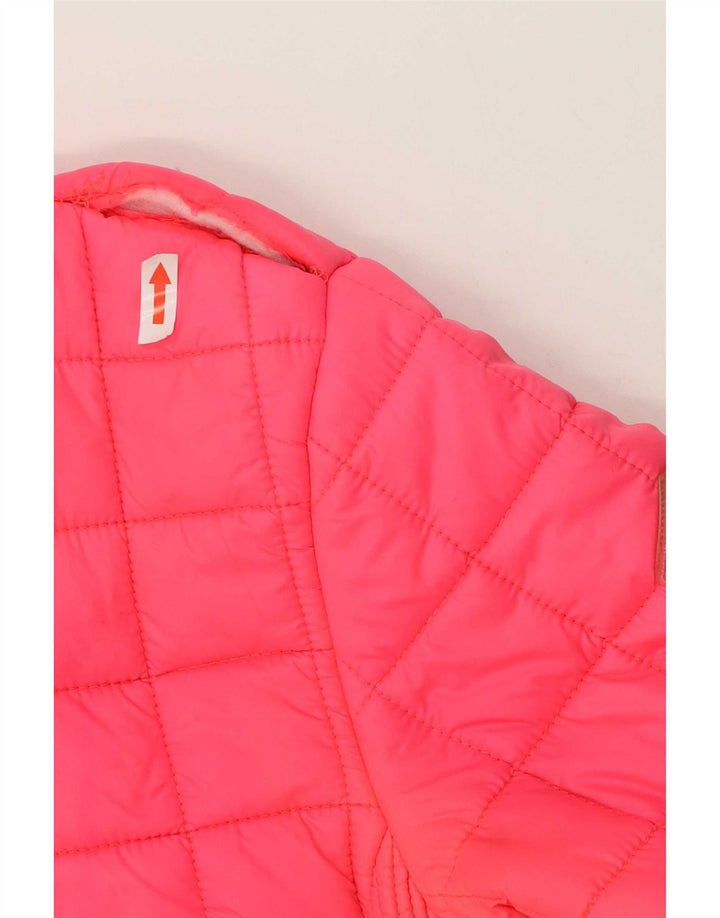 Damska pikowana kurtka Superdry UK 14, średnioróżowa, poliestrowa, sportowa