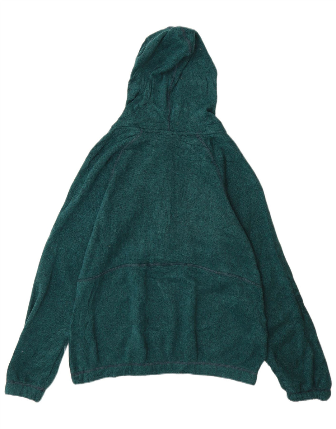Eddie Bauer Womens Button Neck Jumper Sweater UK 14 Medium Green Polyester