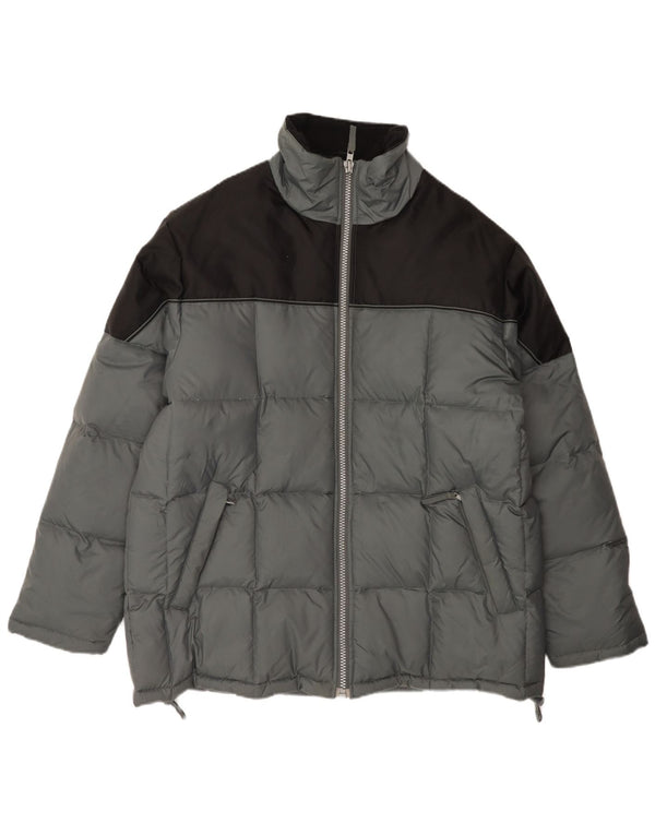 Ανδρικό Vintage Loose Fit padded Jacket UK 38 Medium Grey Colorblock Nylon
