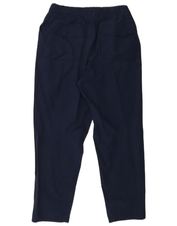 Nike Mens Tapered Casual Trousers Large W34 L30 Navy Blue Polyester