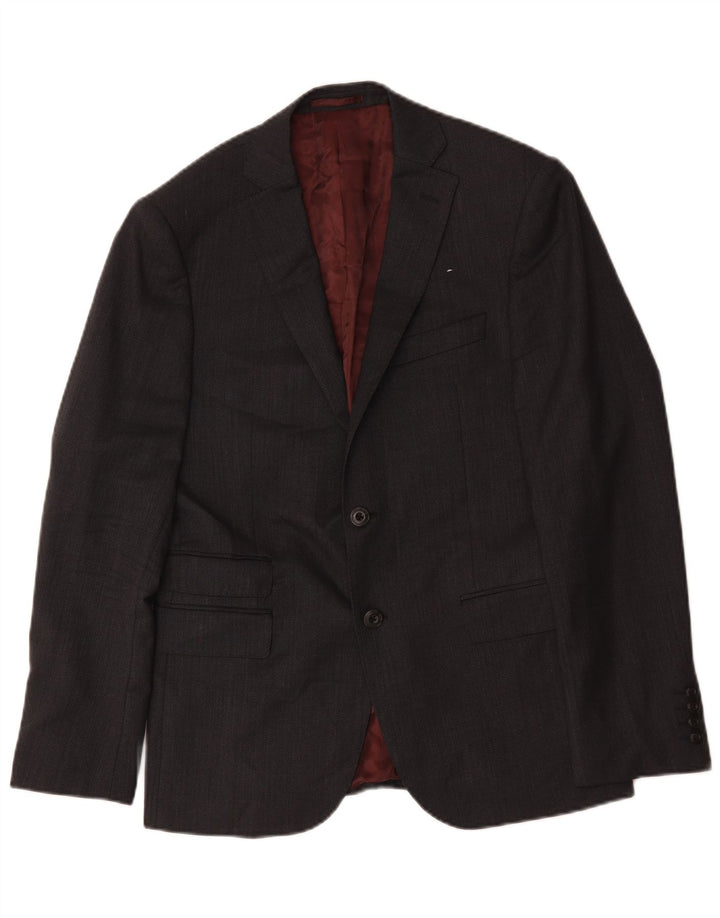 Marks & Spencer Herre 2-knaps Slim Fit Blazer Jacket UK 38 Medium Grey Uld