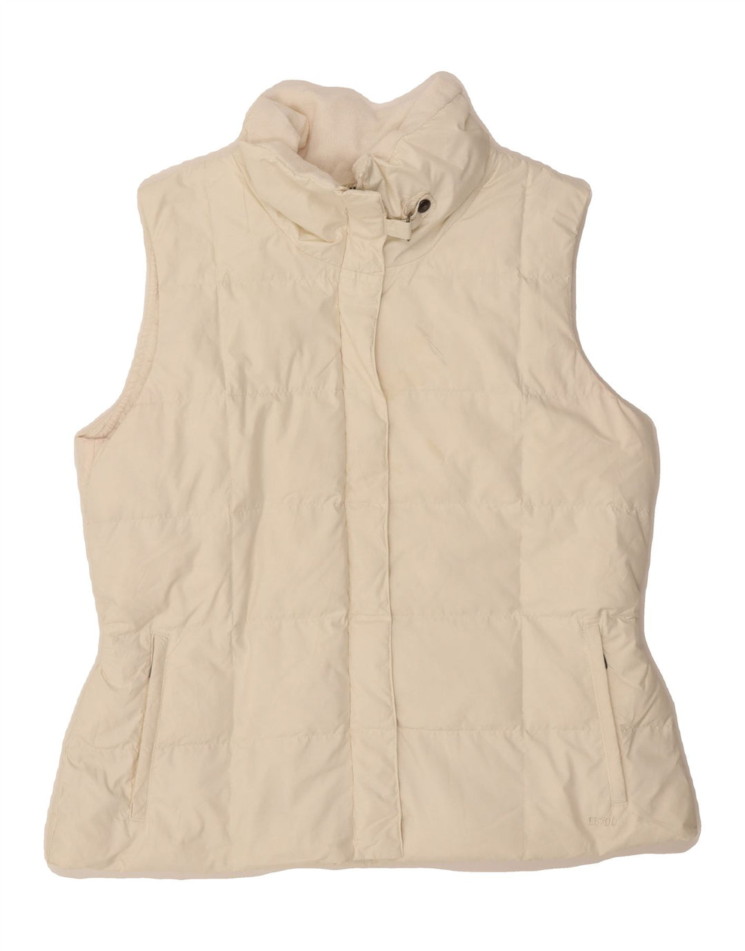 EDDIE BAUER Womens Padded Gilet UK 18 XL Beige Polyester Vintage Eddie Bauer and Second-Hand Eddie Bauer from Messina Hembry 