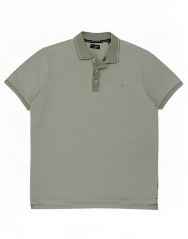 Jack & Jones Herren Poloshirt XL Grüne Baumwolle