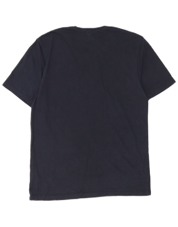 Hugo Boss Herren T-Shirt Top Medium Marineblau Baumwolle