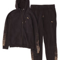 Puma Womens Hooded Full Tracksuit UK 14 Medium  Black Spotted