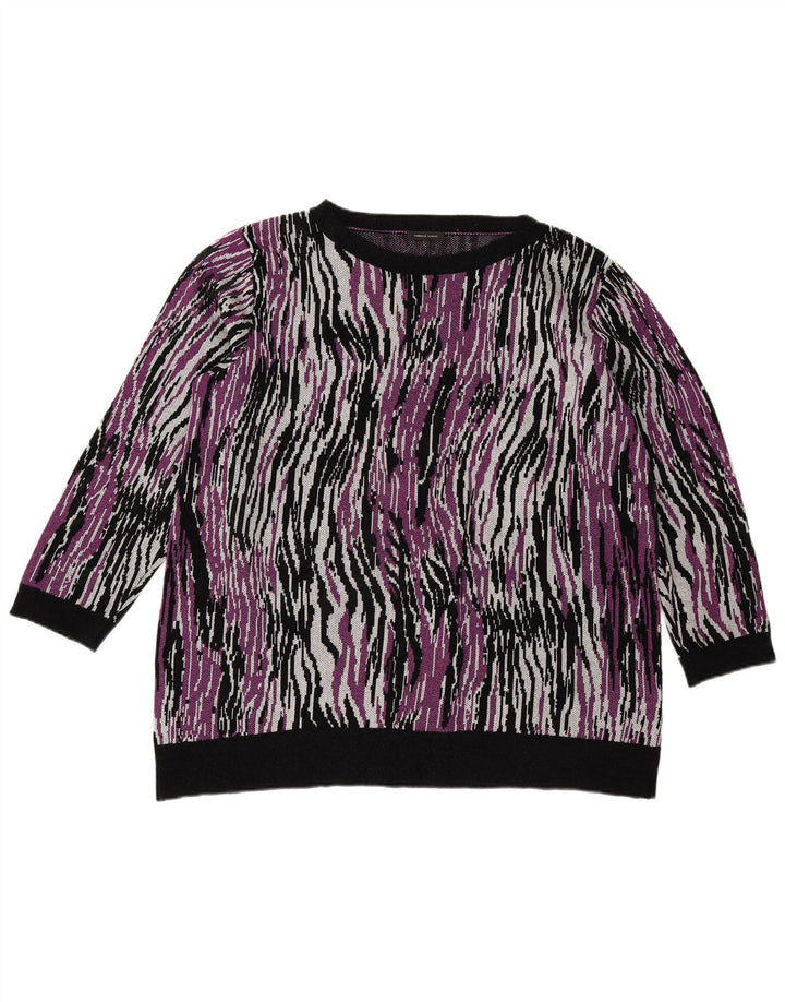 Florela Rubino Dame Crew Neck Jumper Sweater UK 14 Medium Flerfarvet