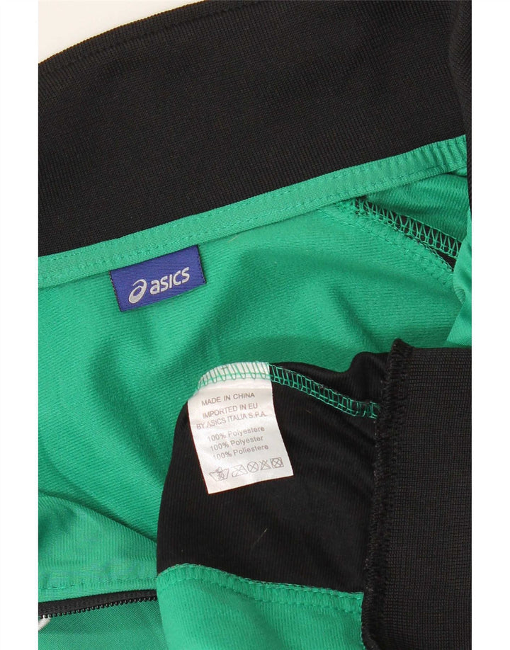 Asics férfi grafikus tréningruha felső kabát 2XL zöld Colourblock poliészter