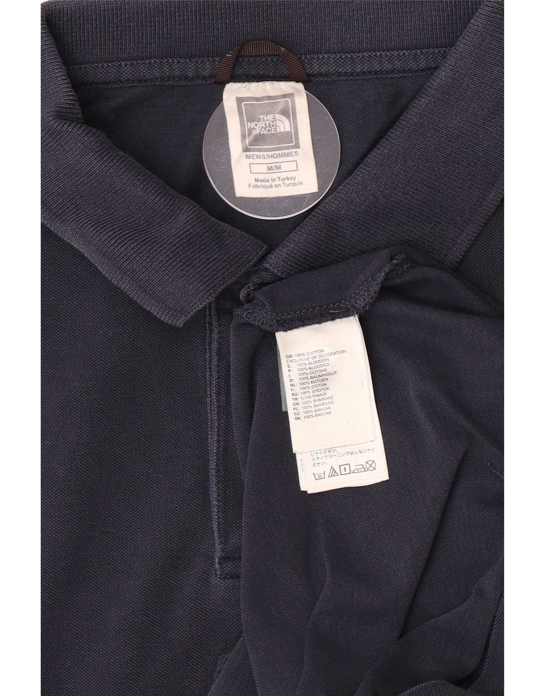 Camisa polo masculina The North Face médio algodão azul marinho