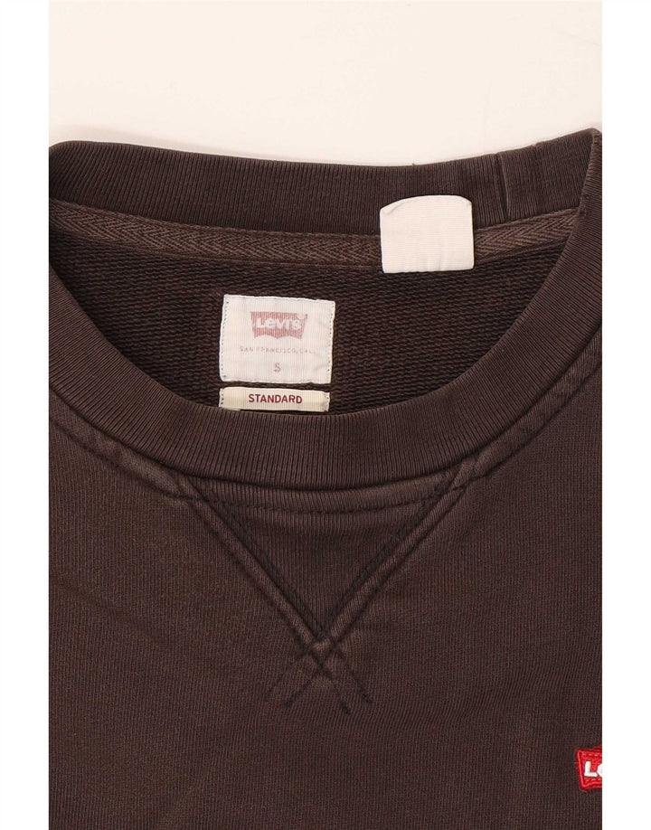 Levi's Męska bluza standardowa Sweter mały brązowy bawełniany