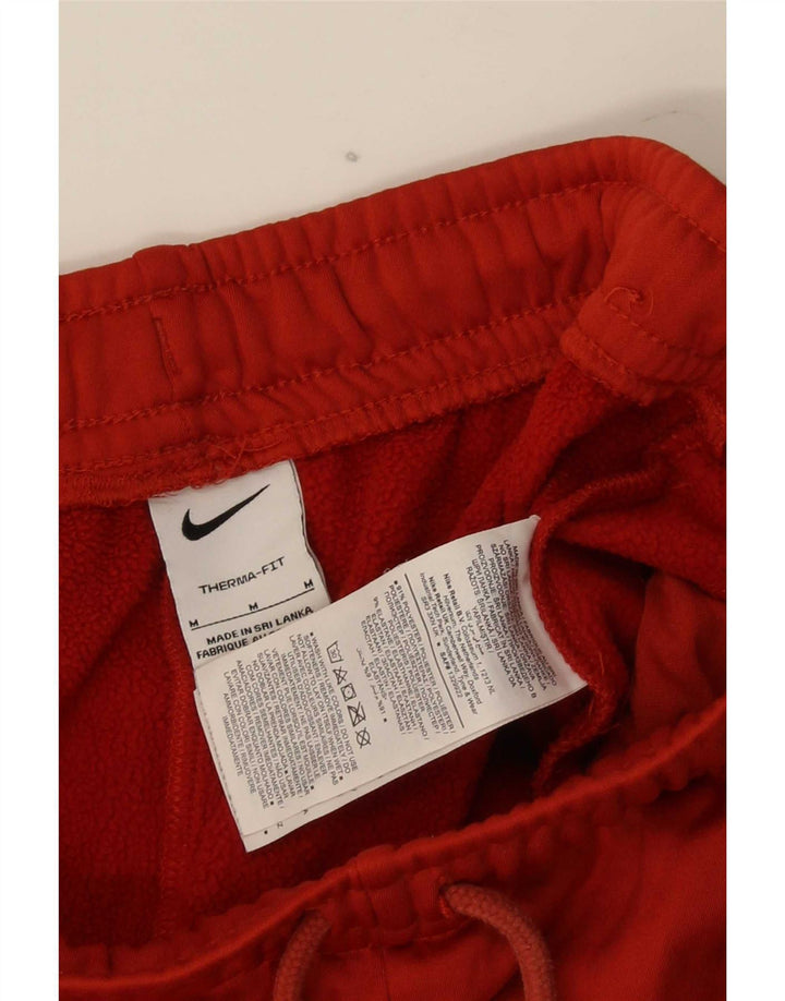 Nike Mens Therma-Fit Graphic Tracksuit Trousers Medium Red Polyester