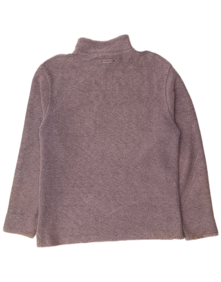 WEIRD FISH Herren-Sweatshirt mit Reißverschluss am Hals, groß, aus grauer Baumwolle