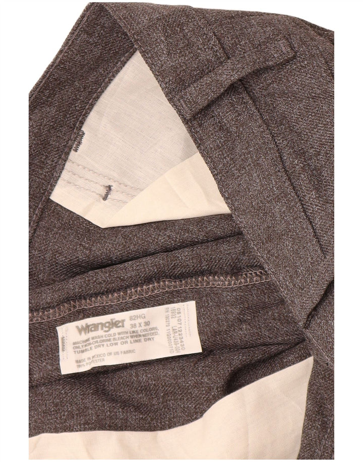 Pantaloni casual dritti da uomo Wrangler W38 L30 poliestere grigio