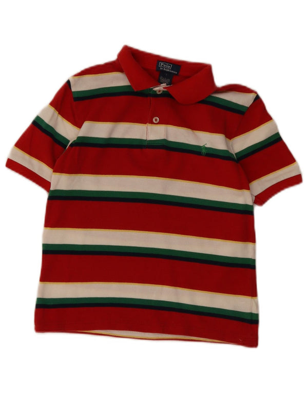 Polo Ralph Lauren Chemise Garçon 6-7 ans Coton Rayé Rouge