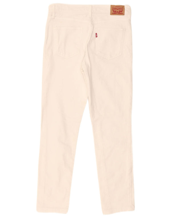 Levi's Womens 311 Shaping Skinny Jeans W28 L27 White Cotton