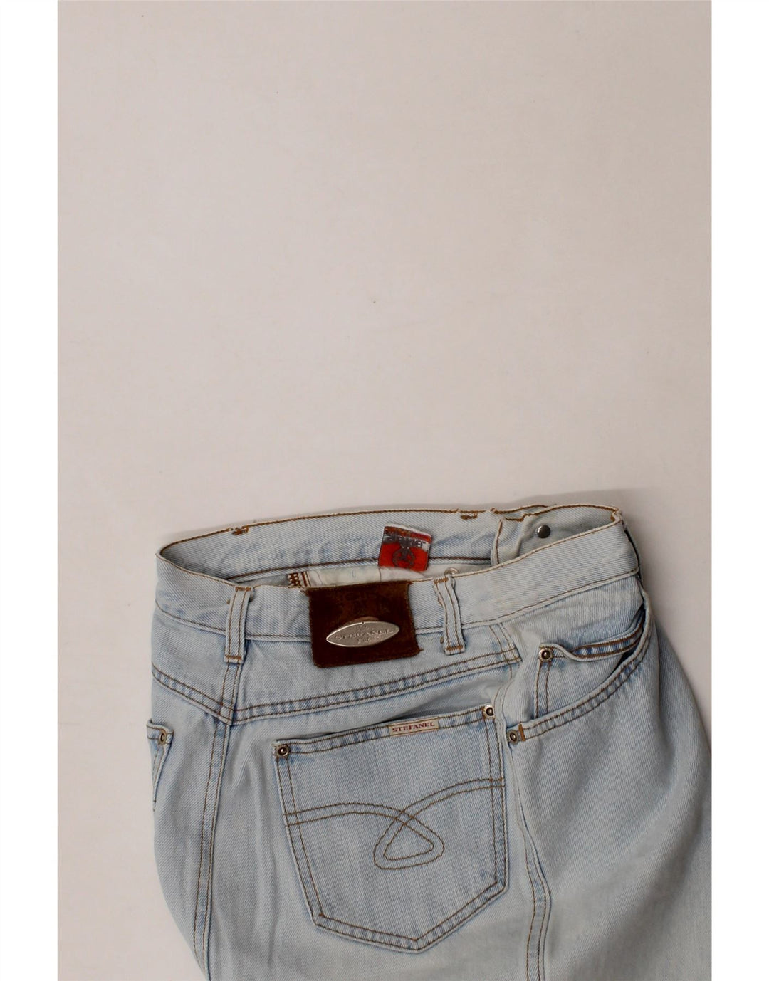 STEFANEL Womens Denim Skirt IT 40 Small W26 Blue Cotton Vintage Stefanel and Second-Hand Stefanel from Messina Hembry 