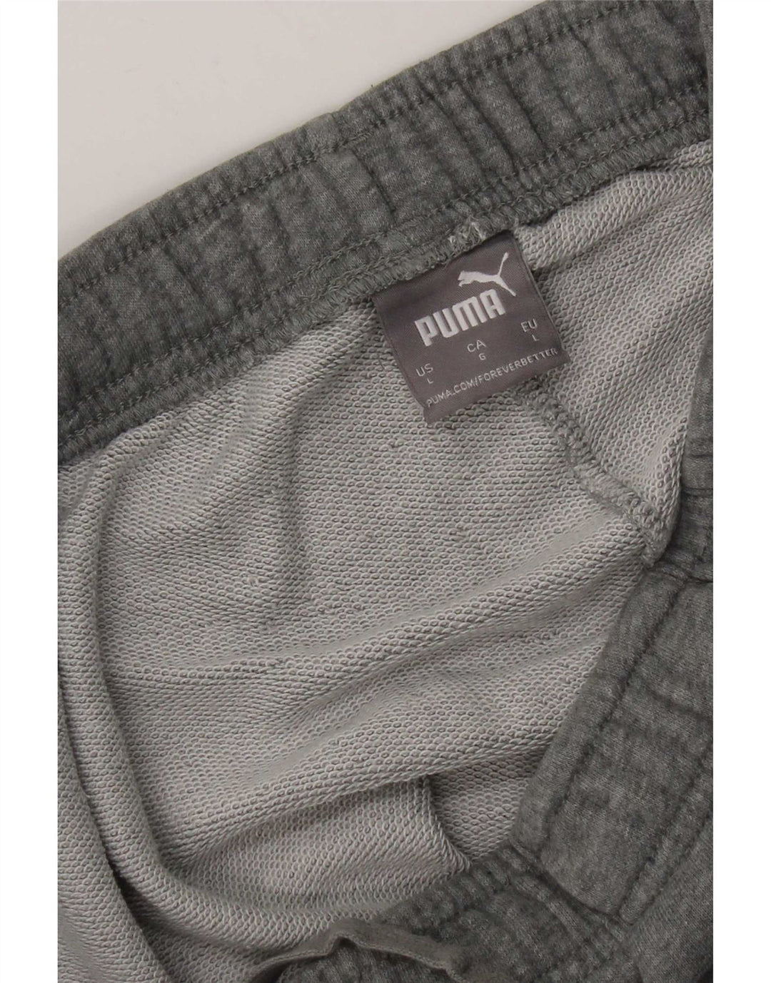 Puma Mens Graphic Tracksuit Trousers Joggers Large Grey
