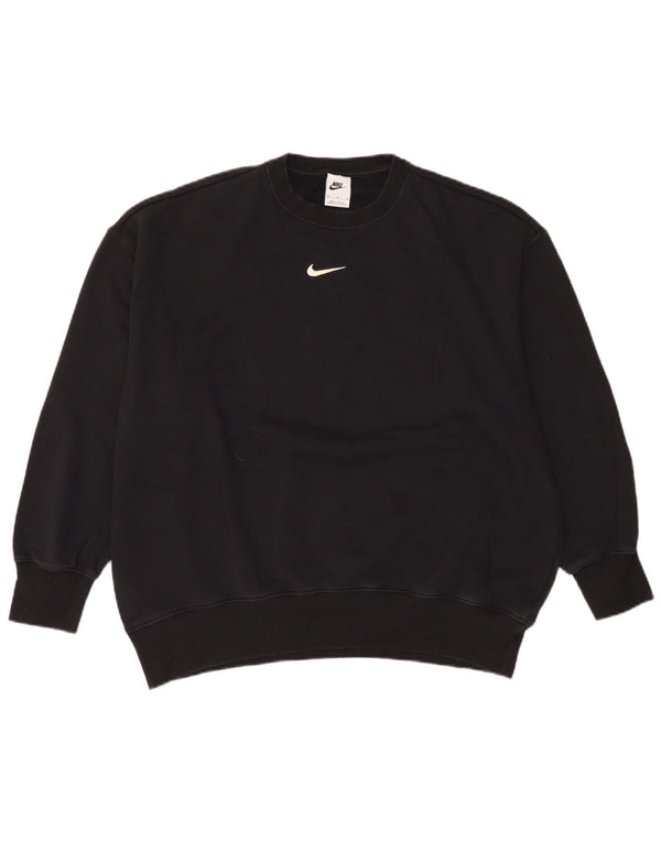 Nike Mens Loose Fit Sweatshirt Jumper Medium Black Cotton