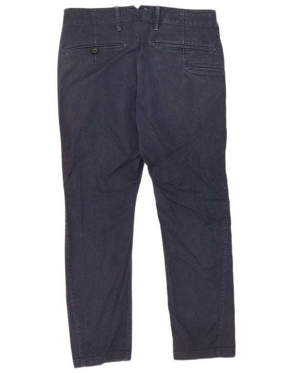 Męskie spodnie cargo G-Star Slim Fit W32 L27 Granatowa bawełna
